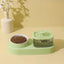 2-in-1 Cat Water Fountain & Feeding Bowl