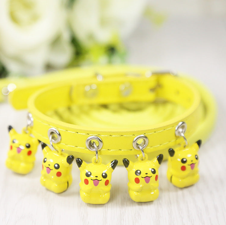 Dog and Cat Collars with Bell and Leash for Pets