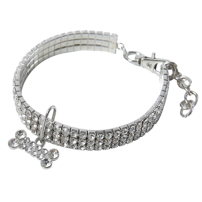 Sparkle Gem Dog Collar Set