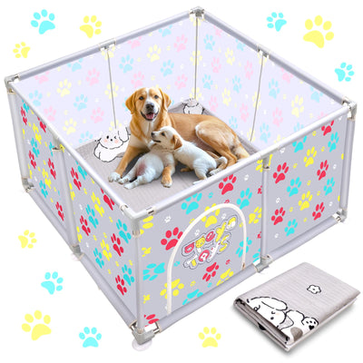 Deluxe Puppy Whelping Kit 47"x24.8" - Grey