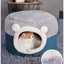 Reversible Quilted Warm Cat Bed for Pets in Autumn/Winter