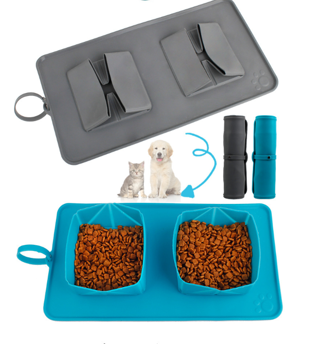 Portable Dual Bowl Pet Set