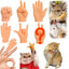 Cat Play Mini Human Hands 6-Pack