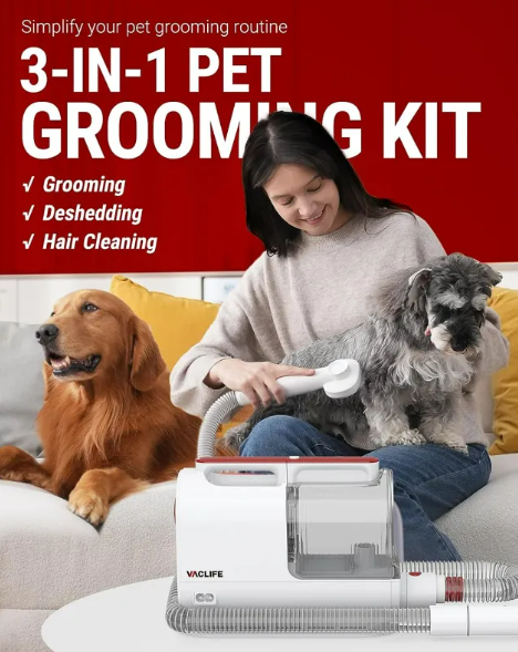 Quiet Pet Vacuum and Trimming Set