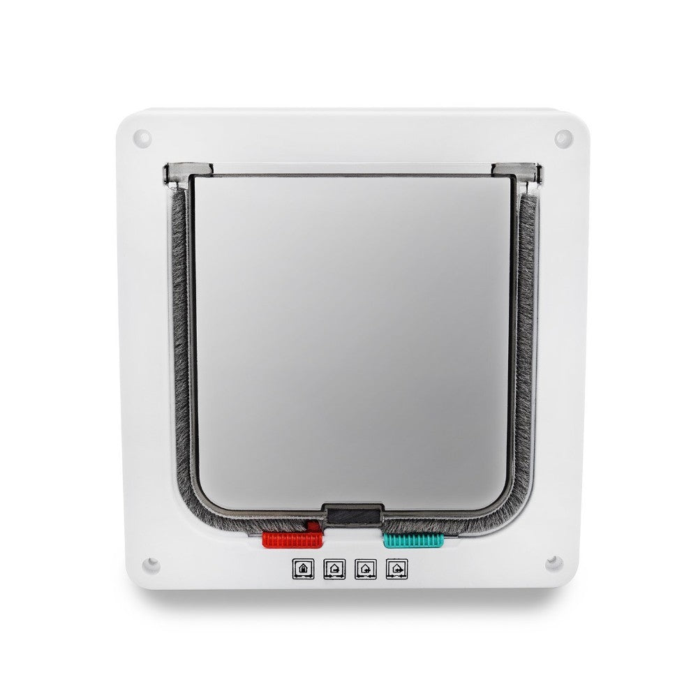 Pet Door with Direction Control for Cats and Dogs