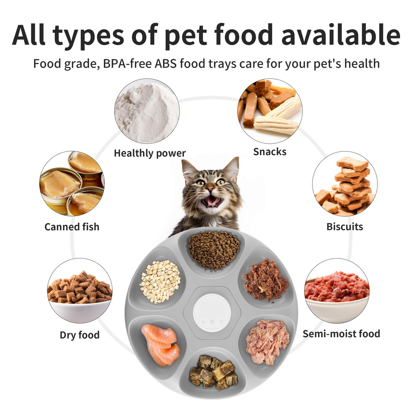 Smart 6-Meal Pet Feeder with WiFi & Ice Packs