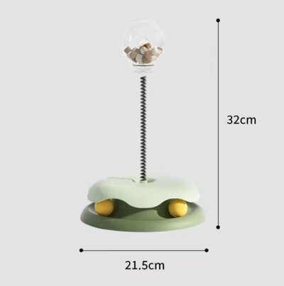Interactive Cat Slow Feeder Toy for Food Dispensing