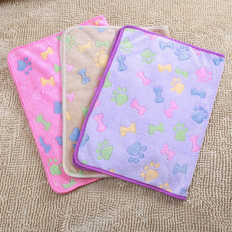 Soft Coral Fleece Pet Blanket