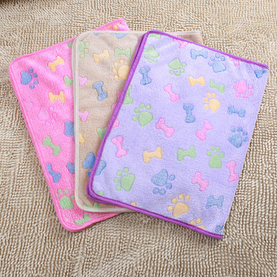 Soft Coral Fleece Pet Blanket