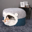 Reversible Quilted Warm Cat Bed for Pets in Autumn/Winter