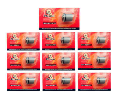 Compatible Dog Collar Batteries - Invisible Fence R21/R22/R51 - (10-Pack)