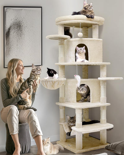 Curvy Corner Cat Tower
