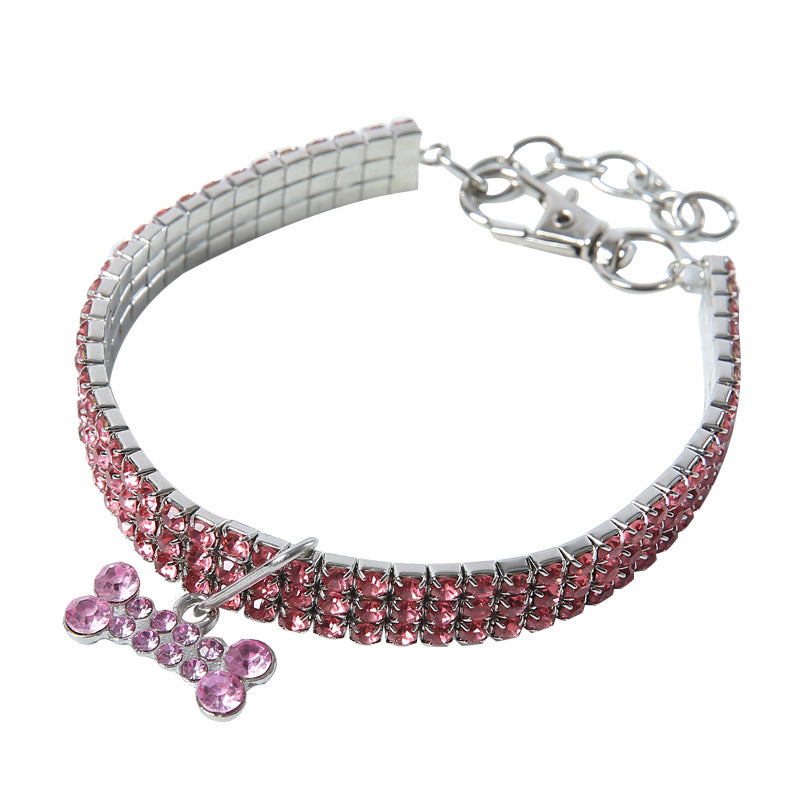 Sparkle Gem Dog Collar Set