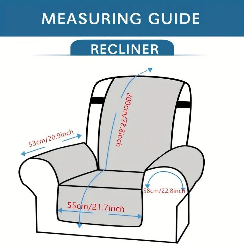 Water-Resistant Pet-Friendly Recliner Cover
