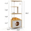 Indoor Cat Condo with Feeding Station