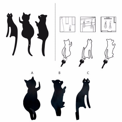 Charming Cat Metal Hooks