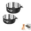 Dual Stainless Steel Pet Crate Bowls