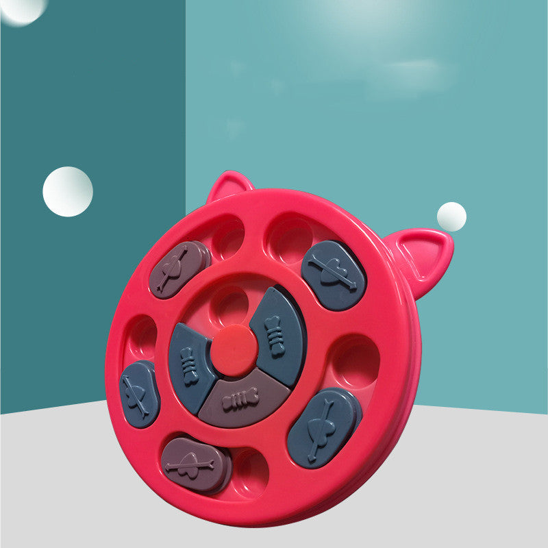 Dual Pet Slow Feeding Interactive Plate