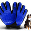 Panda Products Dog Grooming Gloves - Pair of Gloves - Pet Grooming Gloves - for Dogs & Cats - Massaging Function - 5-Finger Design