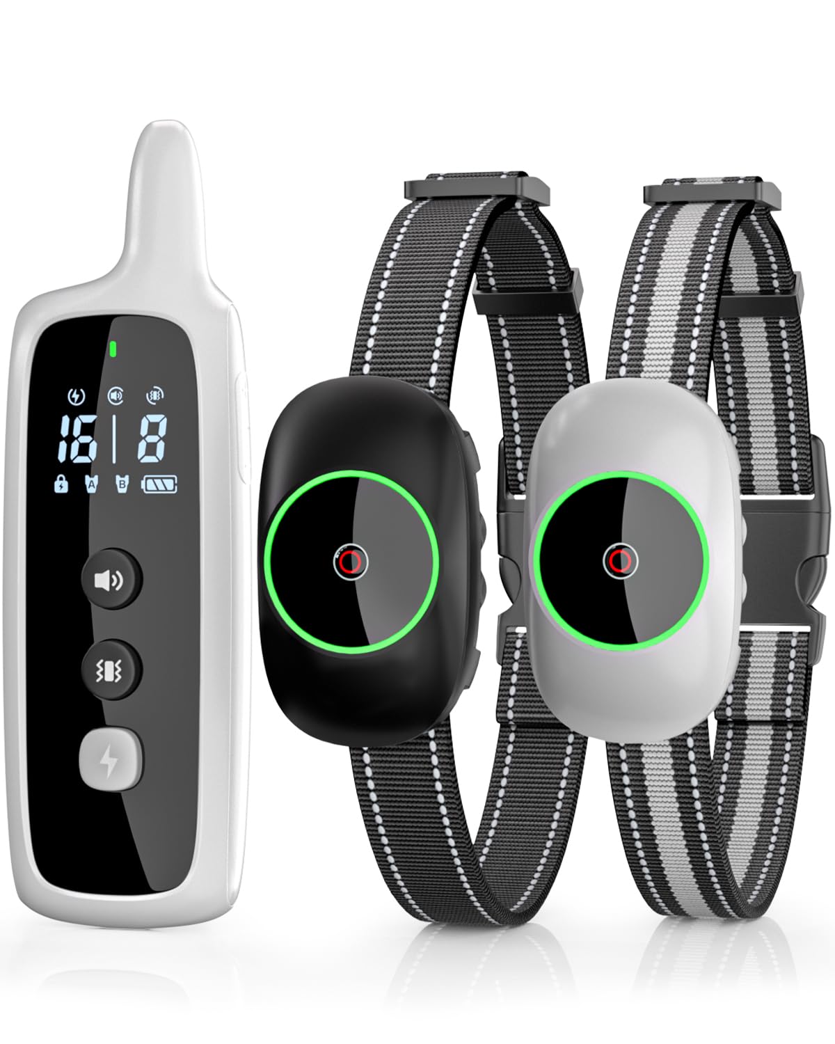 Dual Dog Training Remote Collar for Small to Large Breeds - Waterproof