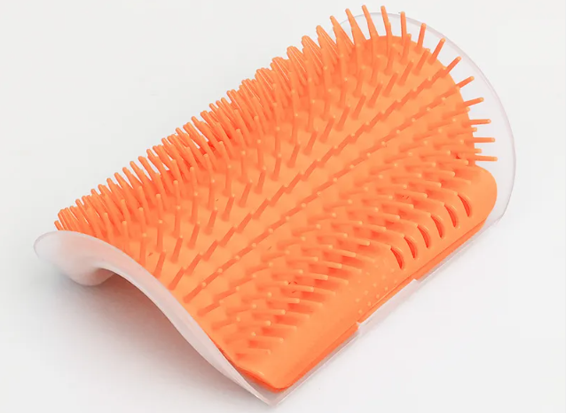 Corner Cat Scratcher & Massage Brush