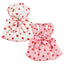 Cute Strawberry Print 2pcs Dog & Cat Summer Dresses