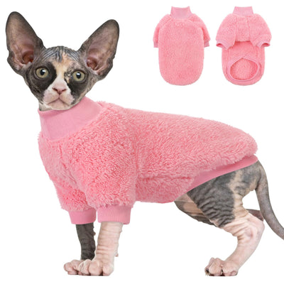 Fleece Cat Sweater – Pink