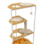 Indoor Cat Condo with Feeding Station