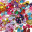 Chenkou Craft Random of 50pcs Puppy Yorkie Dog Hair Bow With Rubber Band Rhinestone Pet Grooming Products Mix Colors Varies Patterns Pet Hair Bows Dog Accessories (50)