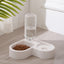 Dual-Use Cat and Dog Double Bowl with Non-Wet Design
