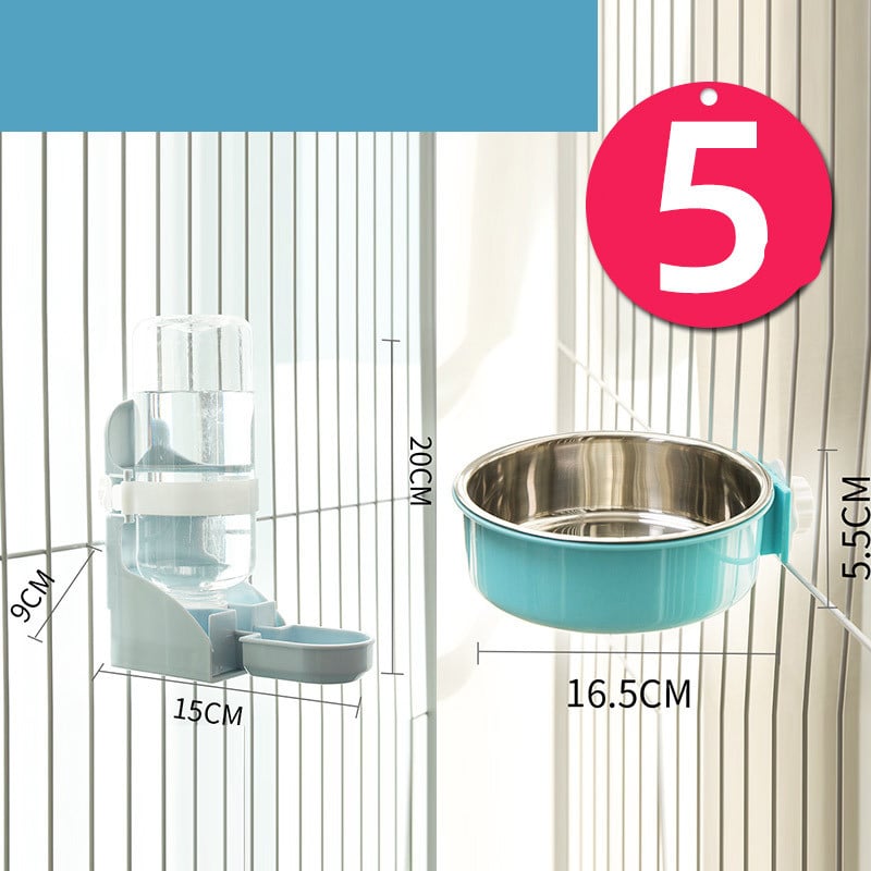 Stainless Steel Hanging Cat Water Bowl