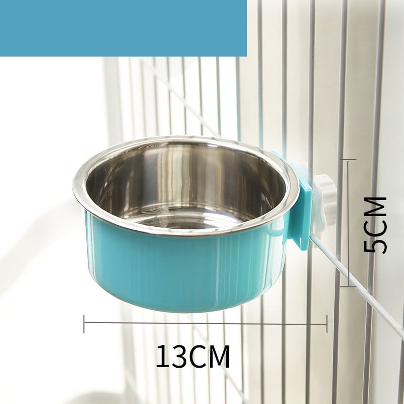 Stainless Steel Hanging Cat Water Bowl
