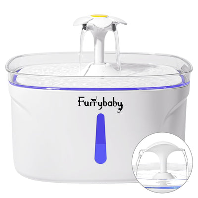 PurrPure LED Cat Water Fountain – 84oz
