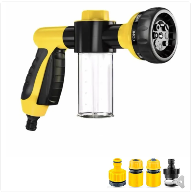 Outdoor Pet Shower Sprayer & Grooming Brush