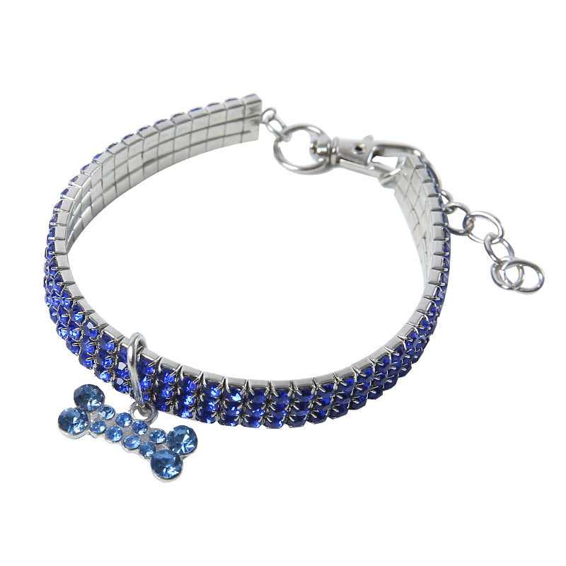 Sparkle Gem Dog Collar Set