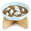 Elevated Ceramic Slow Feed Cat Bowl